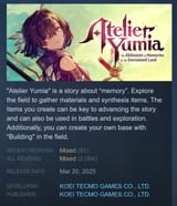 Screenshot 2025-07-21 at 11-47-37 Atelier Yumia The Alchemist of Memories &amp; the Envisioned Land on Steam