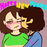 Charisk kiss + boob jiggle