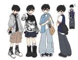 Sunny in 4 different fancy casual outfits ‪@kaiami.bsky.social‬