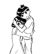Joyful hug