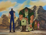 fudou kneels