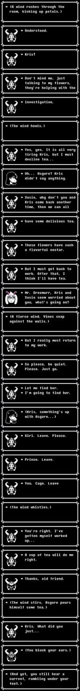 Asgore gets poisoned by FRIENDtea
