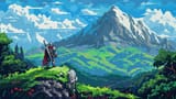 pixel-background-knight-test-351