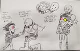 Spamton and Papyrus
