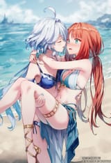 Nilou ニィロウ Furina フリーナ Have you checked my new free set on my discord？! Nilou looks really cute there👀 #GenshinImpact GwaU6nZXEAAD7-O Raai
