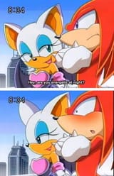 Rouge wants to fuck Knuckles