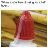 kissing for half an hour