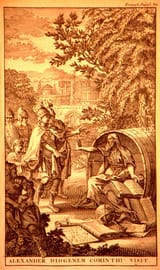 Alexander_visits_Diogenes_in_Corinth_-Diogenes_asks_him_to_stand_out_of_his_sun_(1696)