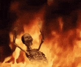 skeletonburning