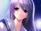 Tomoyo smiling at you; despite all of your shortcomings, she will never give up on you
