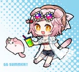 pinkdogsummercat
