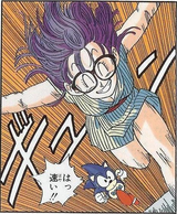 Sonic in Dr. Slump