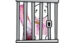 Me in the enclosure with my sweetheart merch