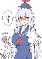 __fujiwara_no_mokou_and_kamishirasawa_keine_touhou_drawn_by_deetamu__724e61a4d86ab24da5005ce8a21d788f
