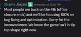 bug fixes