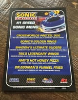 FrackDeals - 1948400629832966379 - Here&#039;s the menu for the K1 Speed #SonicRacingCrossWorlds event at SDCC! - 1