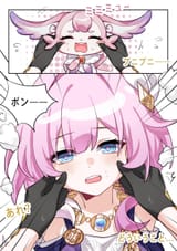 Cyrene getting her cheeks pinched