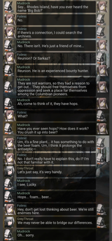 Mudrock maintains a conversation