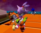 Blaze holding Marine