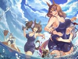 __oguri_cap_tamamo_cross_super_creek_and_inari_one_umamusume_drawn_by_reihou19__a651e0f5f6b225d0380e72cfa7cecb39