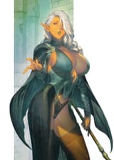 Dark Elf Mage - Homare (Fool&#039;s Art)
