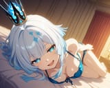 02342-3021727019-mesugaki, smug smile, open mouth, full_body, cheeky, looking at viewer, blue bra, strip_tease, evening_tone, fullbody, barefeet,
