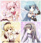 __akemi_homura_kaname_madoka_miki_sayaka_tomoe_mami_and_kyubey_mahou_shoujo_madoka_magica_drawn_by_fujimoto_akio__94fa24b9a935668730e62c1ba78196e3
