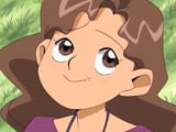Smug mongolian girl
