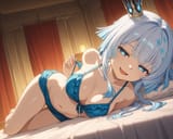 02508-2471194238-mesugaki, smug smile, open mouth, full_body, cheeky, looking at viewer, blue bra, strip_tease, evening_tone, fullbody, barefeet,