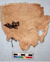 1000 year old embroidery of a cat