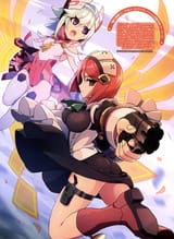yande.re 379594 armed_blue _gunvolt ass gun heels inti_creates kuro_mushi leotard maid thighhighs