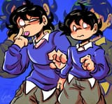idk why they always draw him so scared