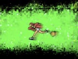 token jobber girl running to job