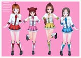 live idol atsumi, nagisa, china, and chika 1