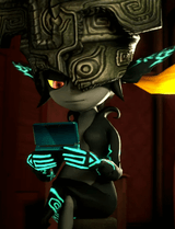Midna enjoying 3DS