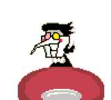 spamton eat a burger