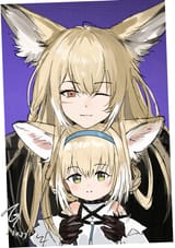 __suzuran_and_vulpisfoglia_arknights_drawn_by_orlijiang__ccb7f7eba65e754bb6b40960826cfd89