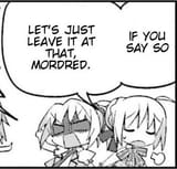 Artoria and Mordred