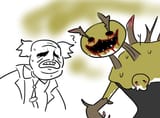clown makes dredge yellow