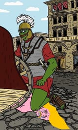 European accidentally steps on a bug