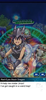 Red-Eyes gets trapped