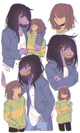 Deltarune Susie and Kris by RozenTrue on DeviantArt