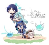 __scaramouche_wanderer_slime_faruzan_layla_and_2_more_genshin_impact_drawn_by_marutaruuu__sample-17051e2b9ca6c8b964a201b09d32236a