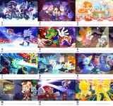 Sonic Channel 2023 calenders w months
