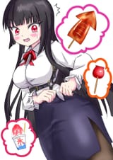 atre fat obese food eat squid shaved ice embarrassed