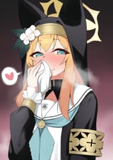 Mari covering mouth