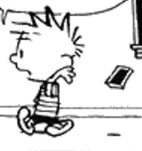 calvin exiting