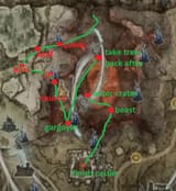 crater pathing