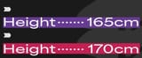 Tomoro and Reina&#039;s heights