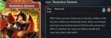 Nameless demon flavour text